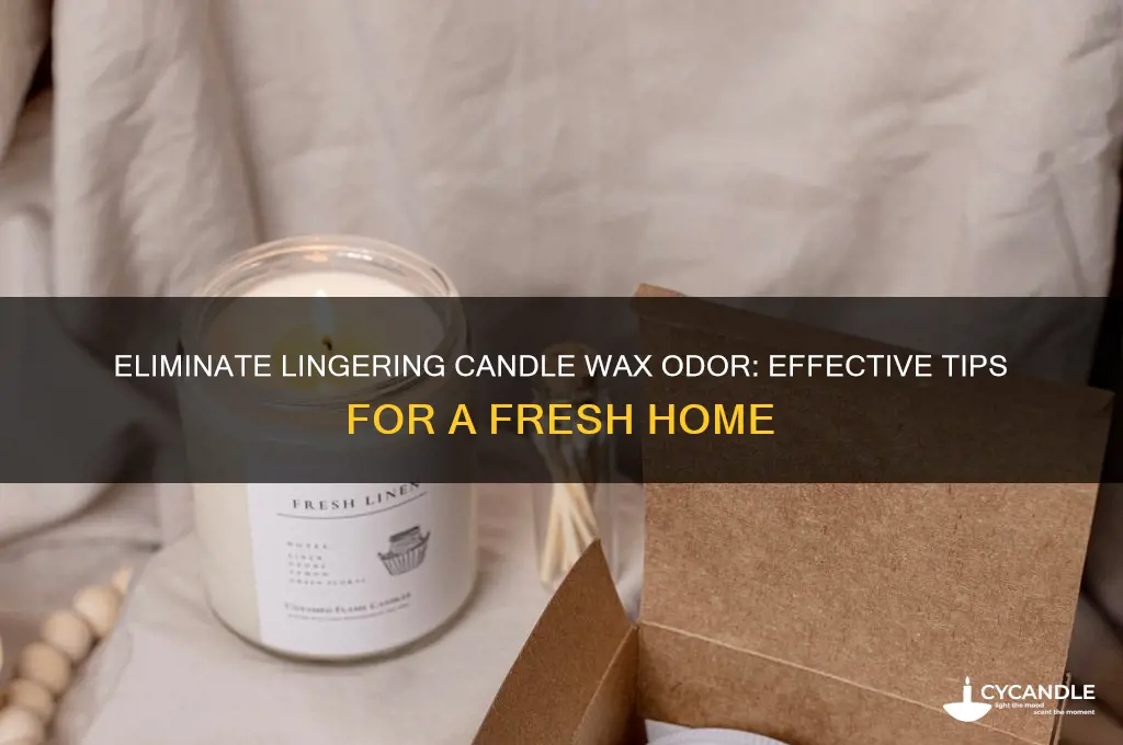 how to get rid of candle wax smell