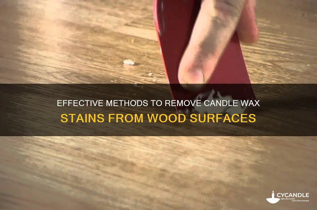 how to get rid of candle wax stains on wood