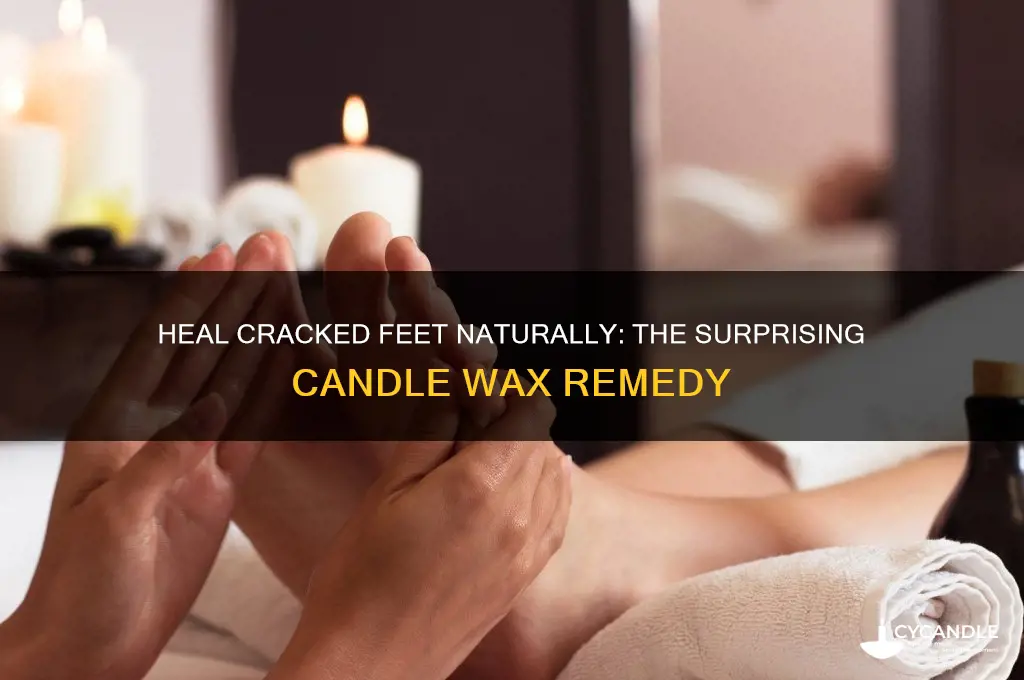 how to get rid of cracked feet using candle