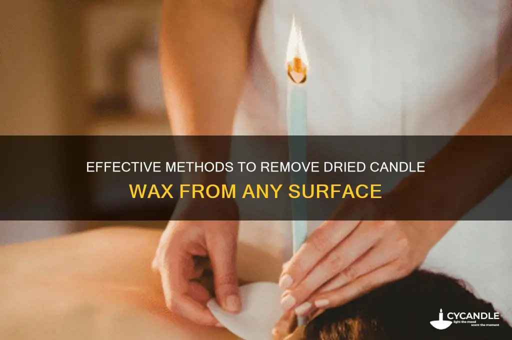 how to get rid of dried candle wax