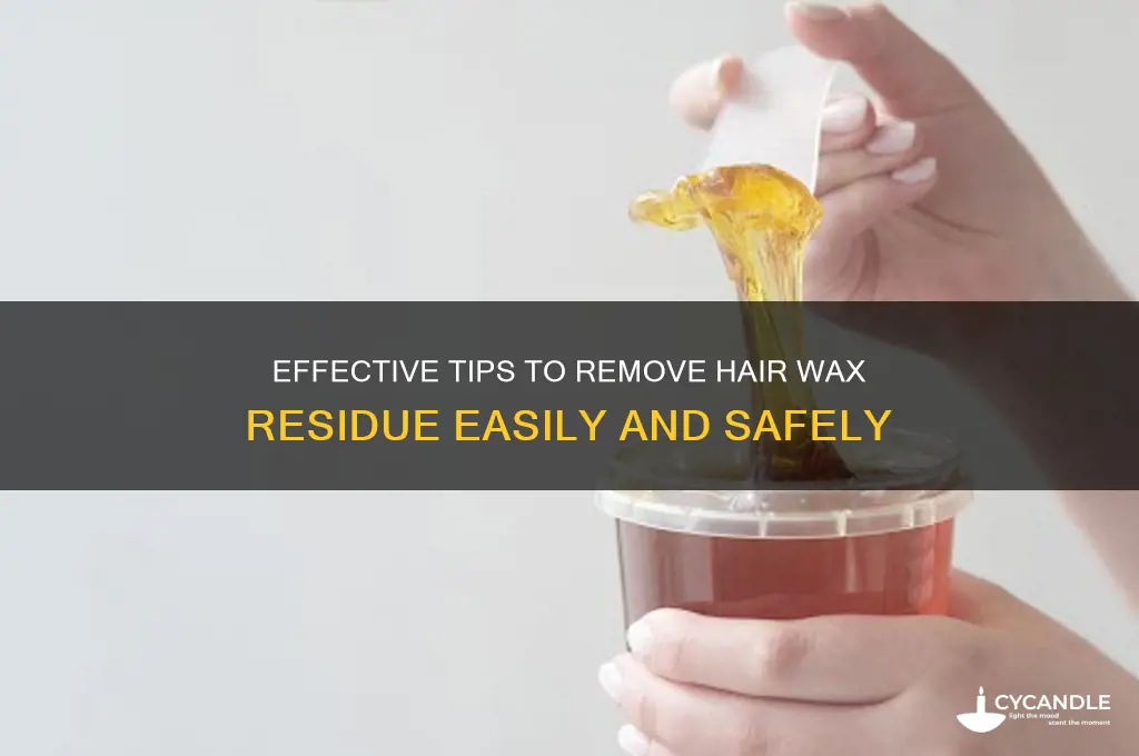 how to get rid of hair removal wax