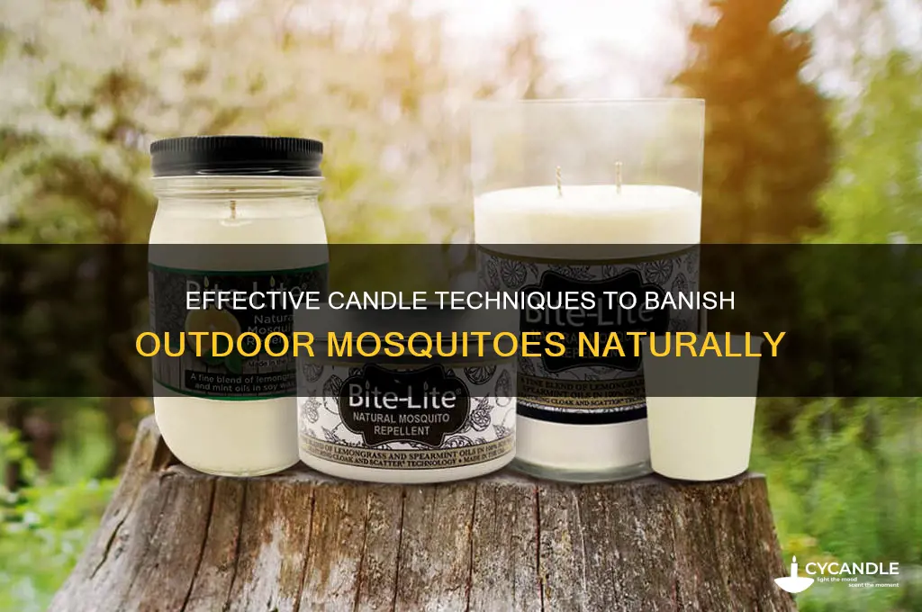 how to get rid of outdoor mosquitos by candles