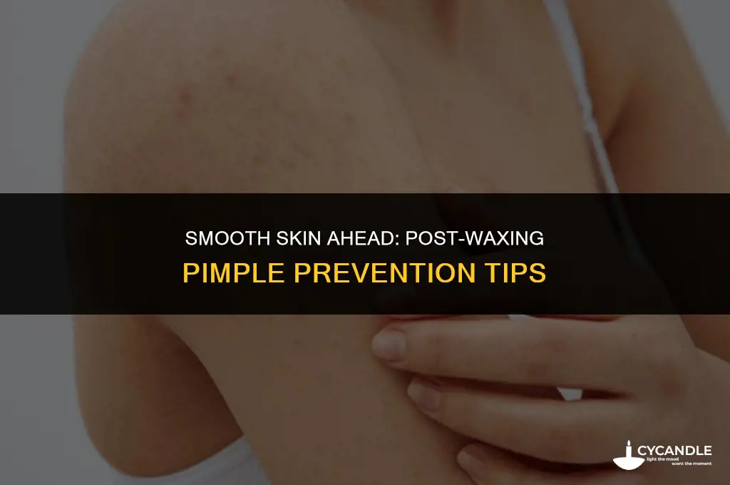 how to get rid of pimples after waxing