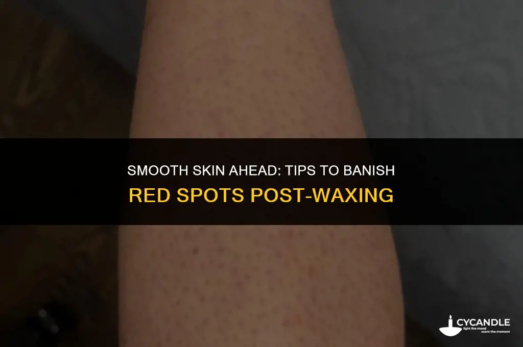 how to get rid of red spots after waxing