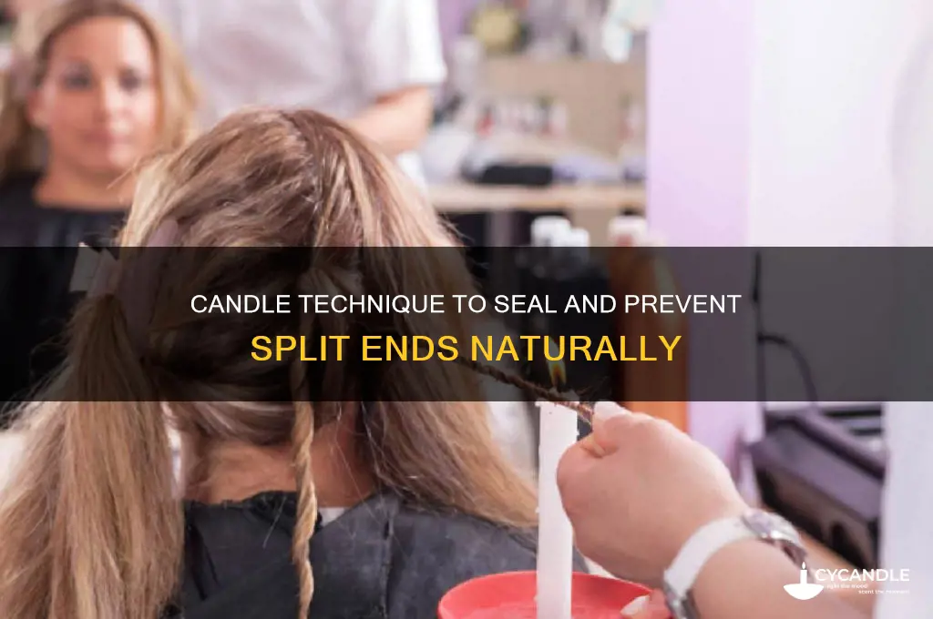 how to get rid of split ends with a candle
