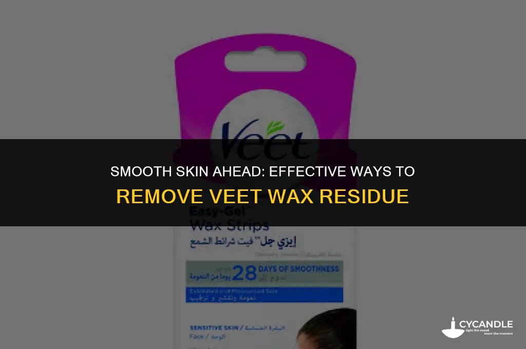 how to get rid of veet wax on skin