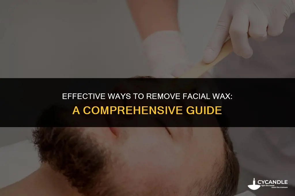 how to get rid of wax on face