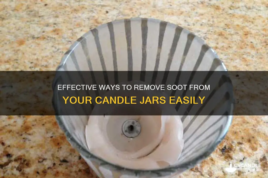 how to get soot off candle jar