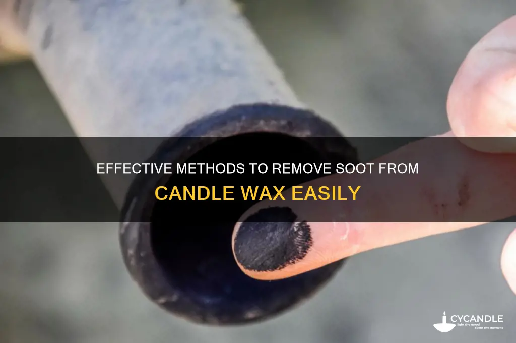 how to get soot out of candle wax