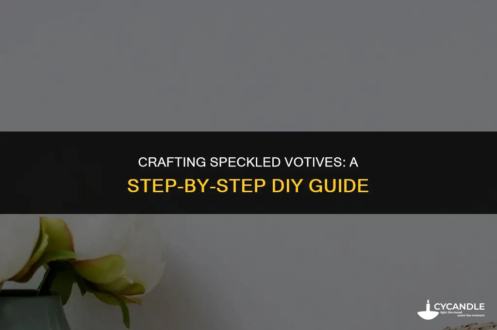 how to get speckled effect on votives