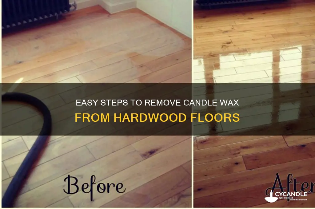 how to get spilled candle wax off hardwood floors