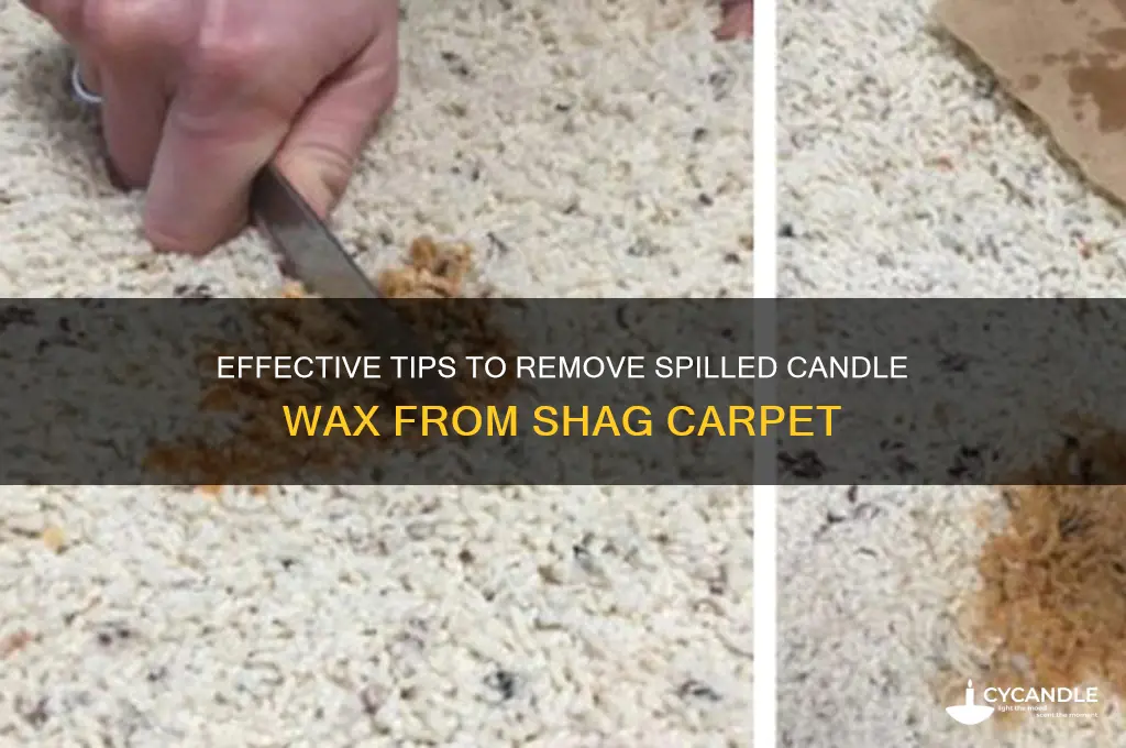 how to get spilled candle wax out of shag carpet