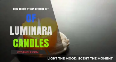 Effective Ways to Remove Sticky Residue from Luminara Candles