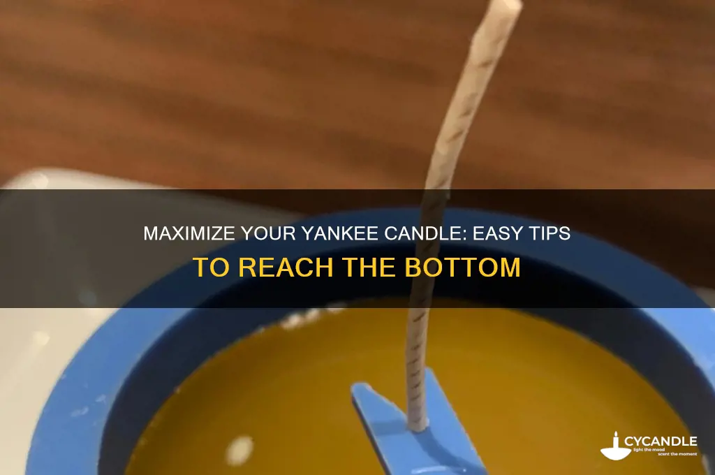 how to get the bottom out of a yankee candle
