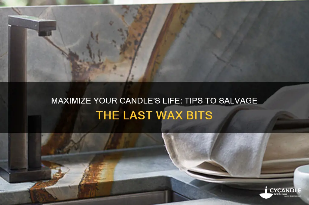 how to get the last bit of a candle