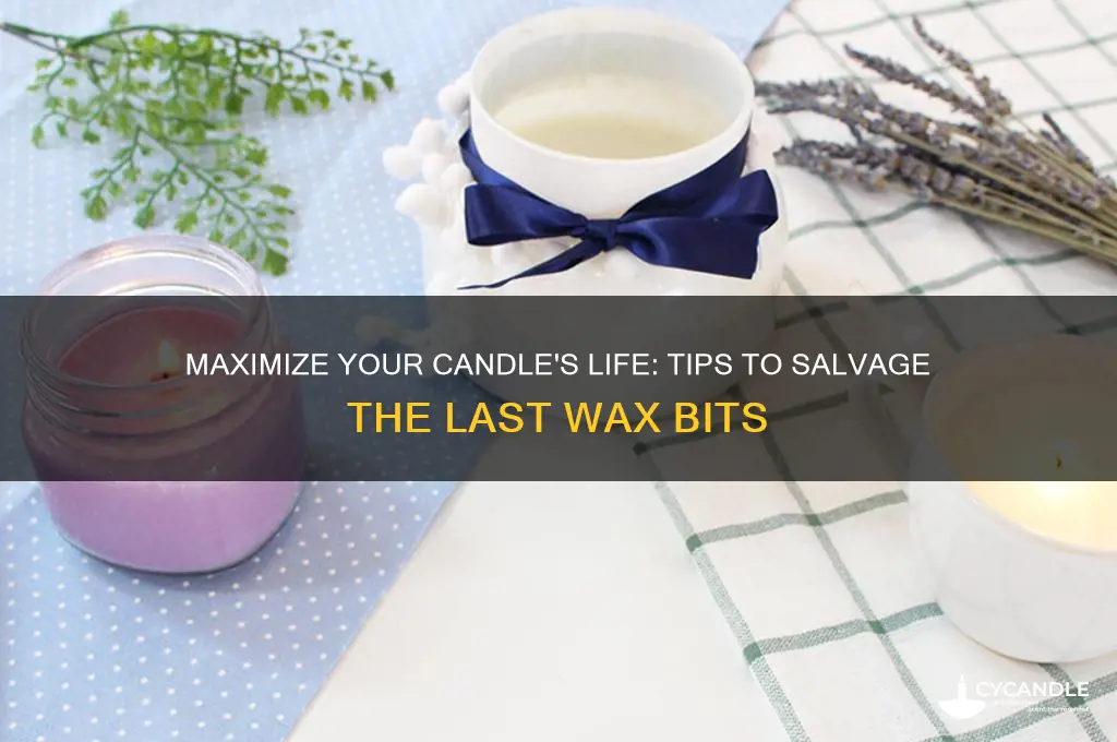 how to get the last bit of candle wax