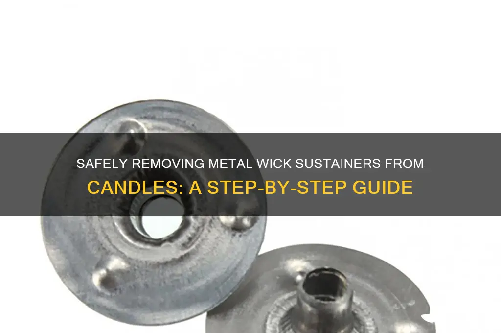 how to get the metal part out of a candle