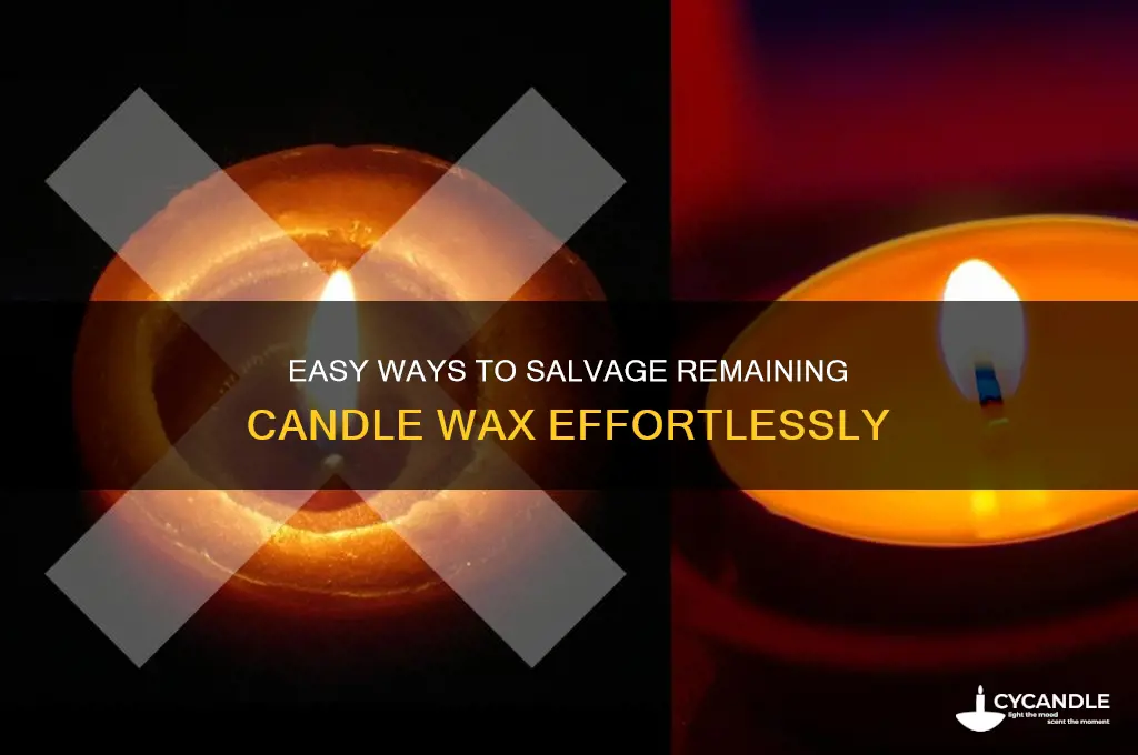 how to get the remainder of a candle out
