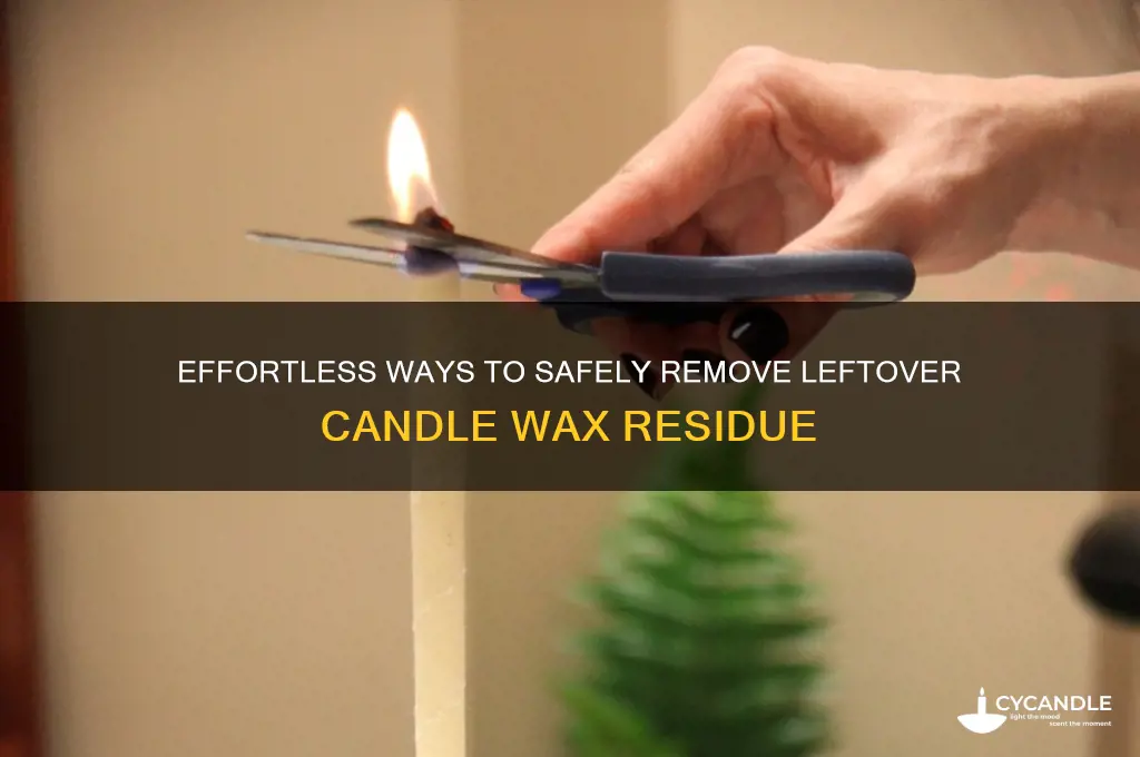 how to get the remains of a candle out