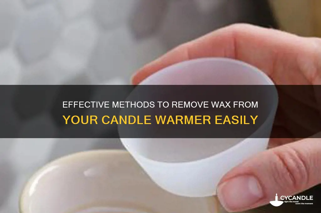 how to get the wax out of a candle warmer