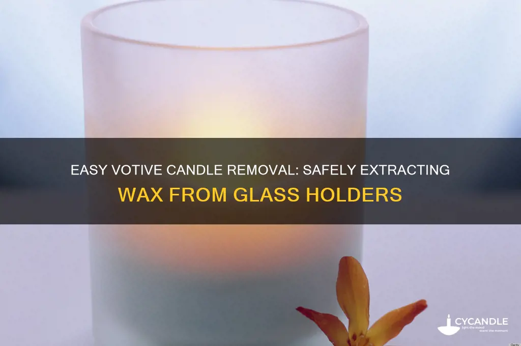 how to get votive candles out of glass holders