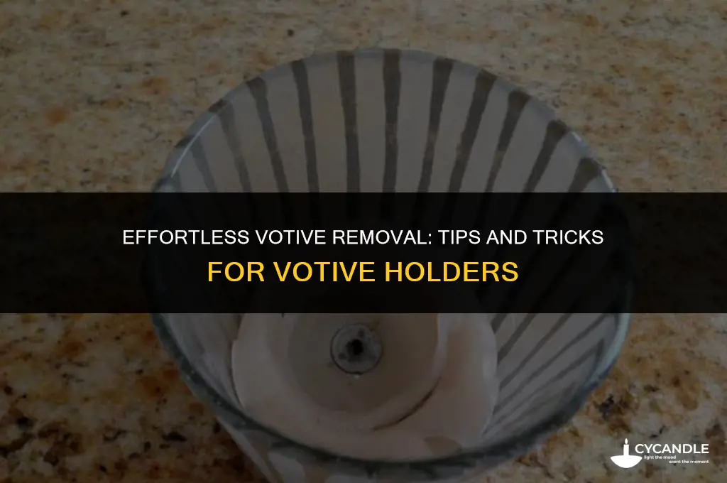 how to get votives out of votive holders