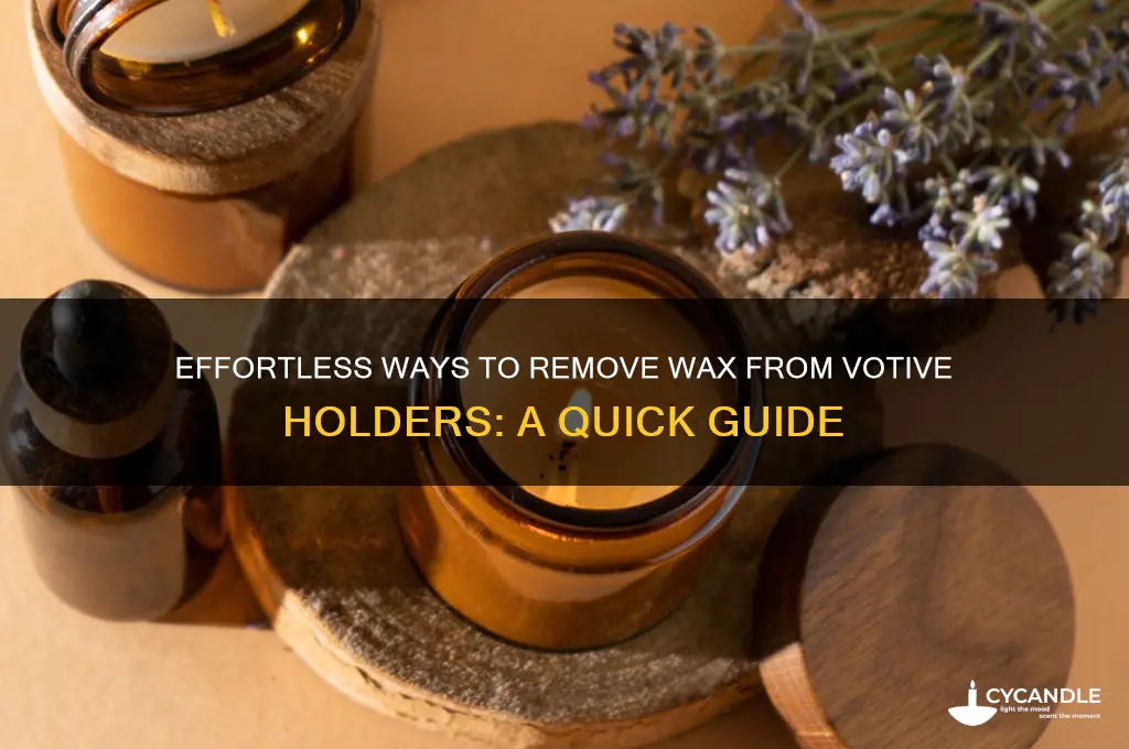 how to get wax candle out of votive holders
