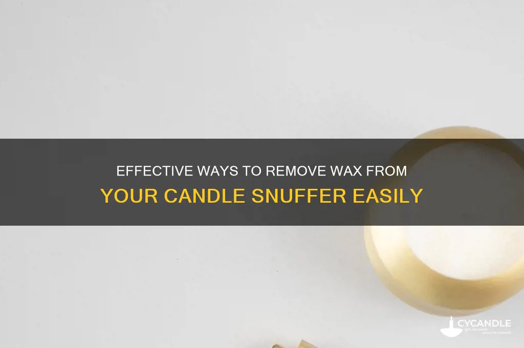 how to get wax off a candle snuffer