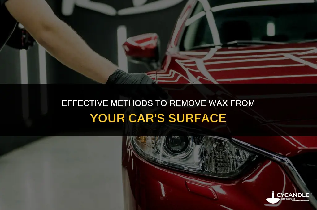 how to get wax off a car