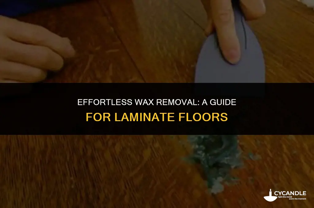 how to get wax off laminate floor