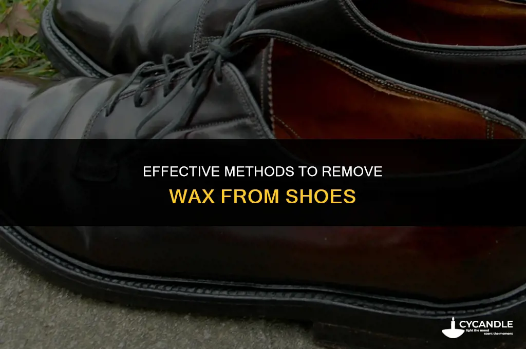 how to get wax off of shoes