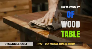 Effortless Wax Removal: Restore Your Wood Table's Natural Beauty