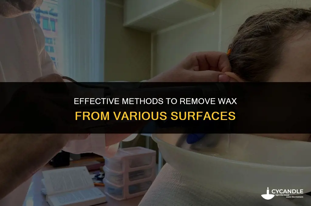 how to get wax off surfaces