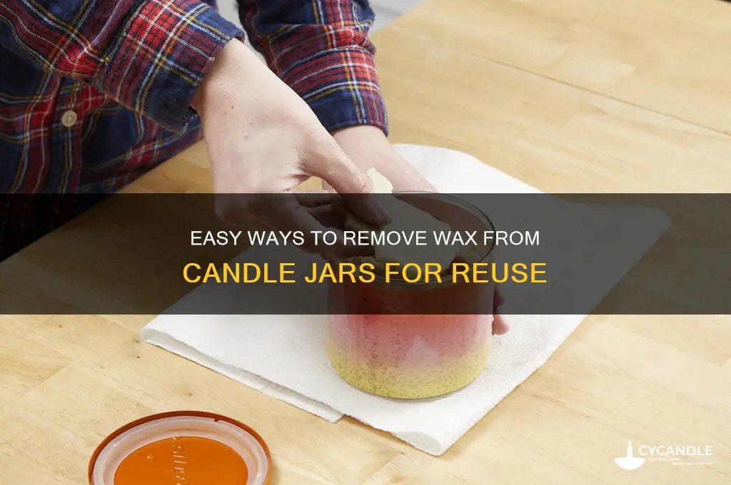 how to get wax out of a candle container