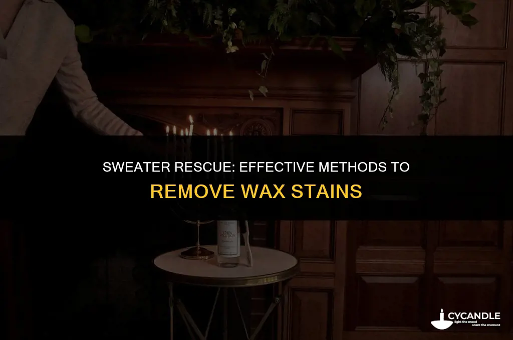 how to get wax out of a sweater