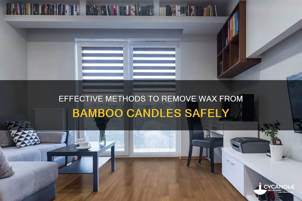 how to get wax out of bamboo candle