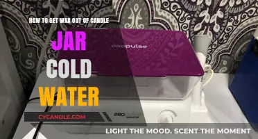 Easy Method to Remove Wax from Candle Jars Using Cold Water