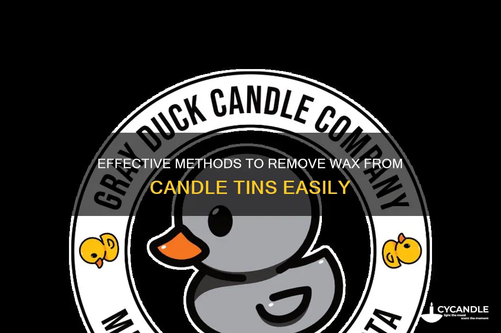 how to get wax out of candle tin