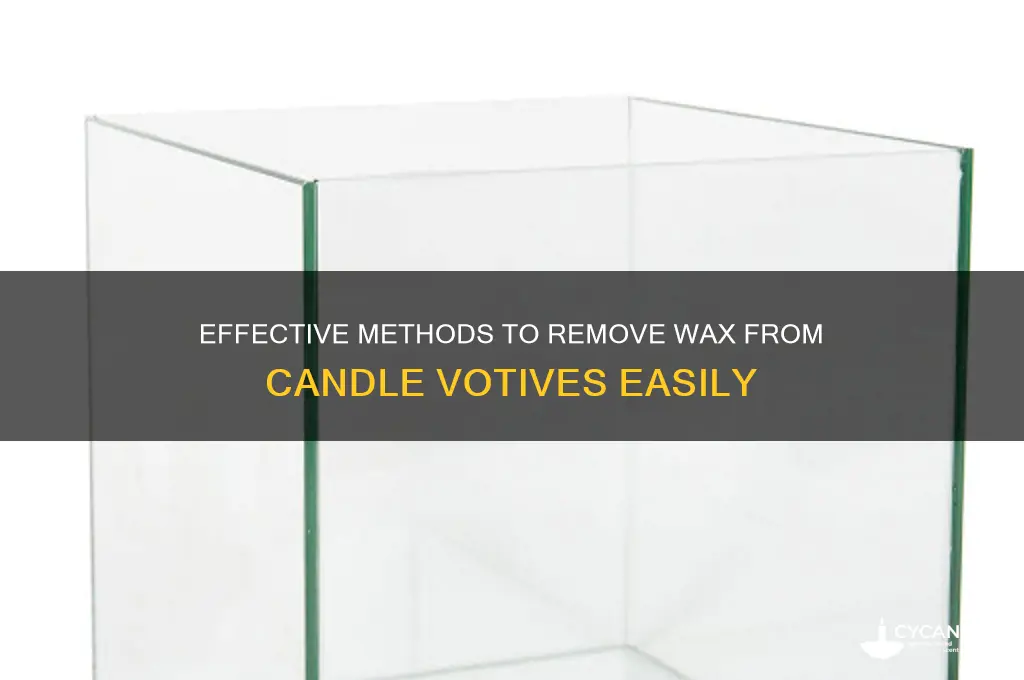 how to get wax out of candle votives
