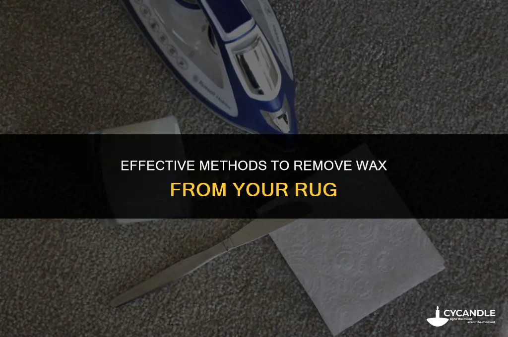 how to get wax out of rug