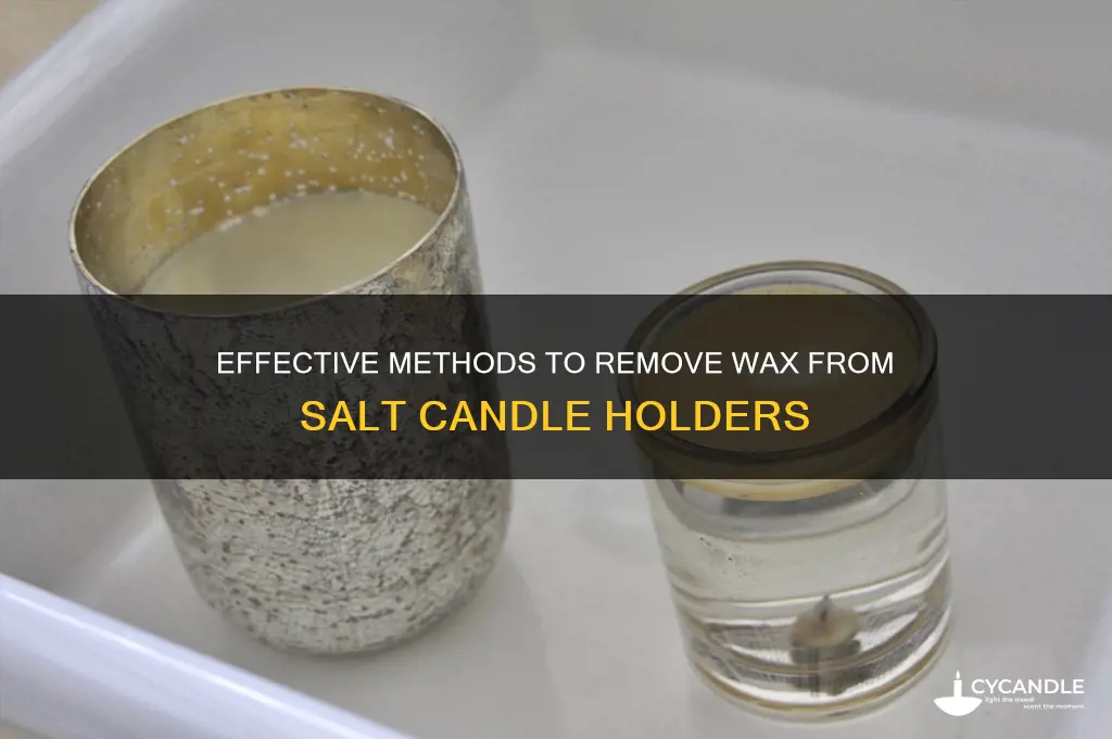 how to get wax out of salt candle holder