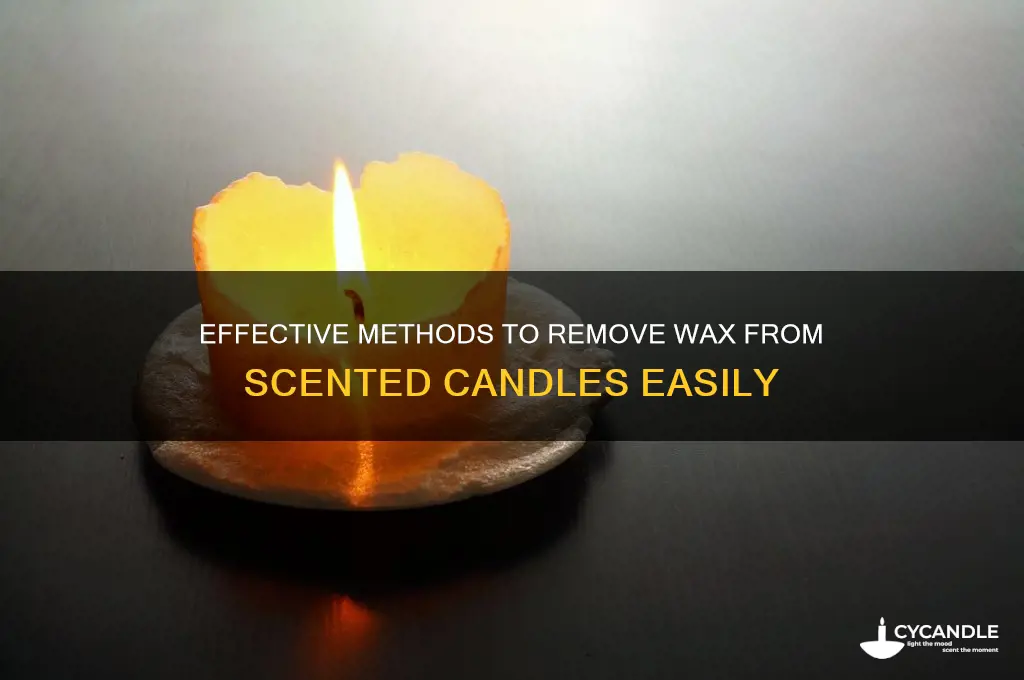 how to get wax out of scented candle