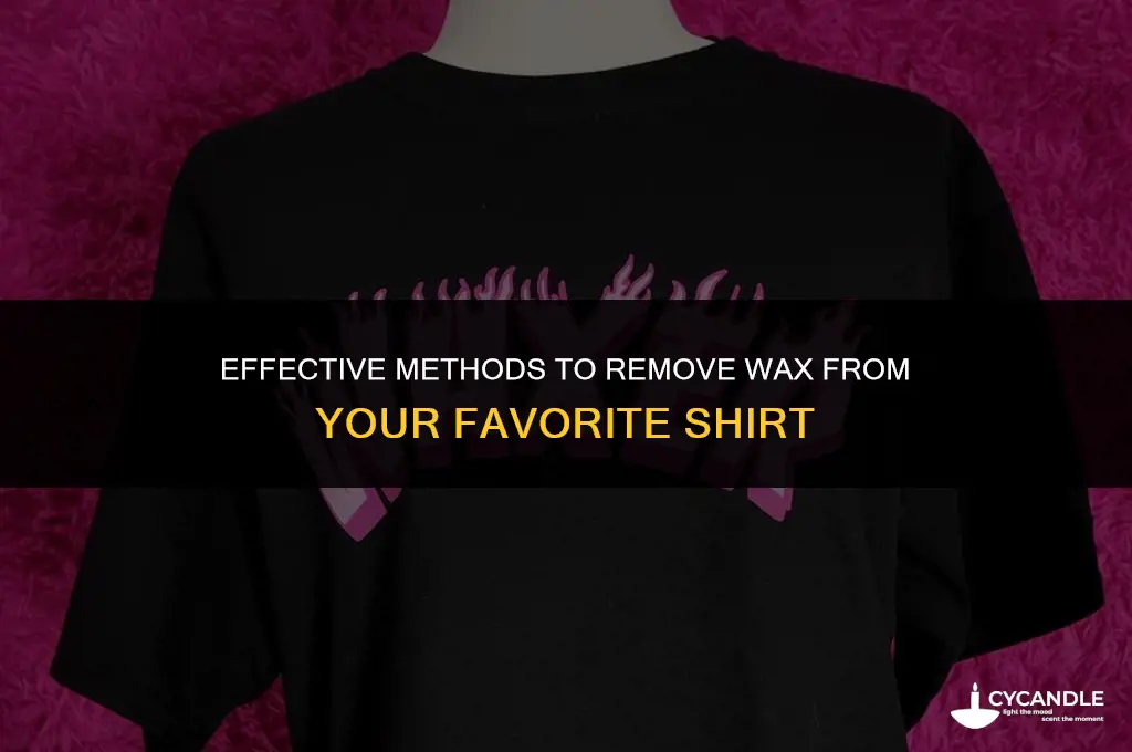 how to get wax out of shirt