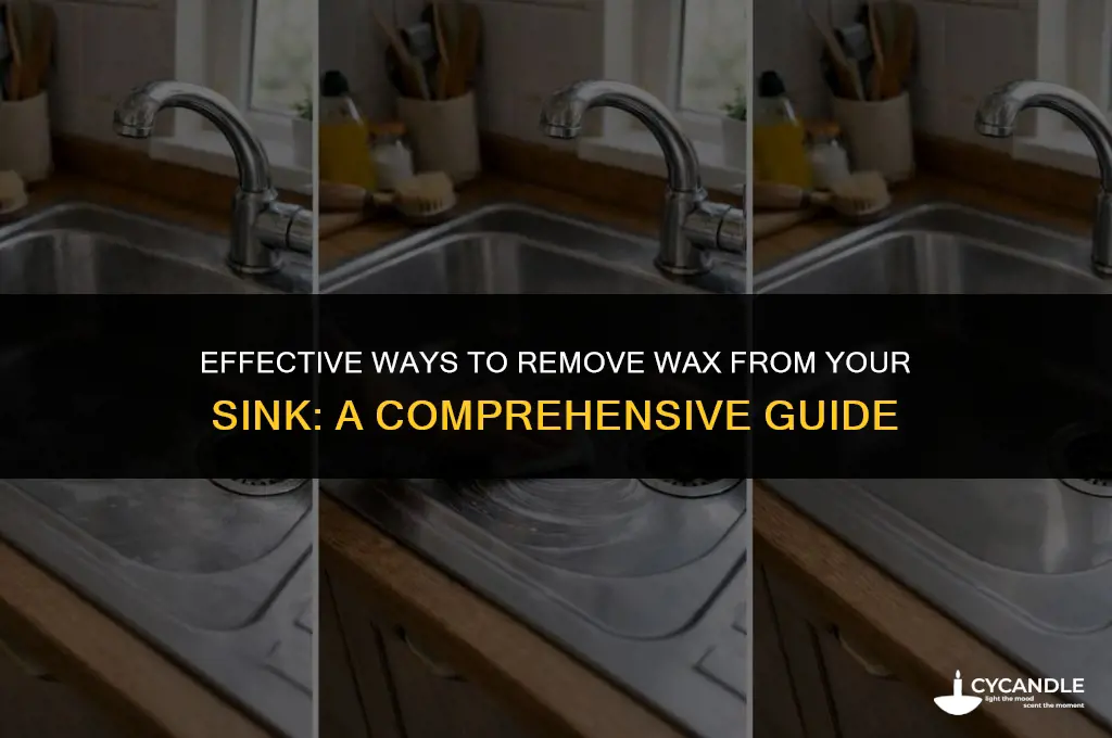 how to get wax out of the sink