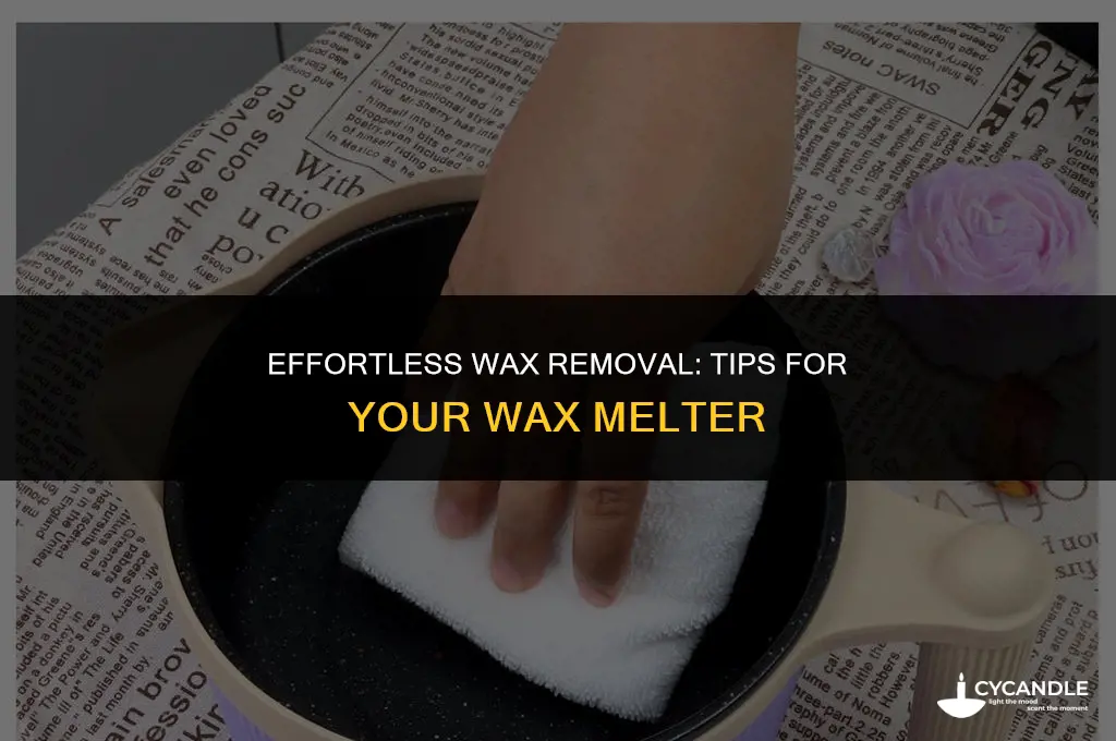 how to get wax out of wax melter