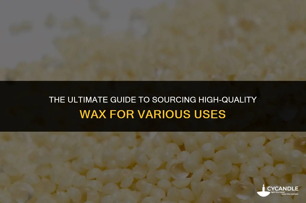 how to get wax
