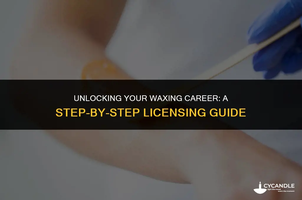 how to get waxing license
