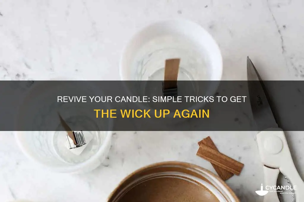 how to get wick up from candle