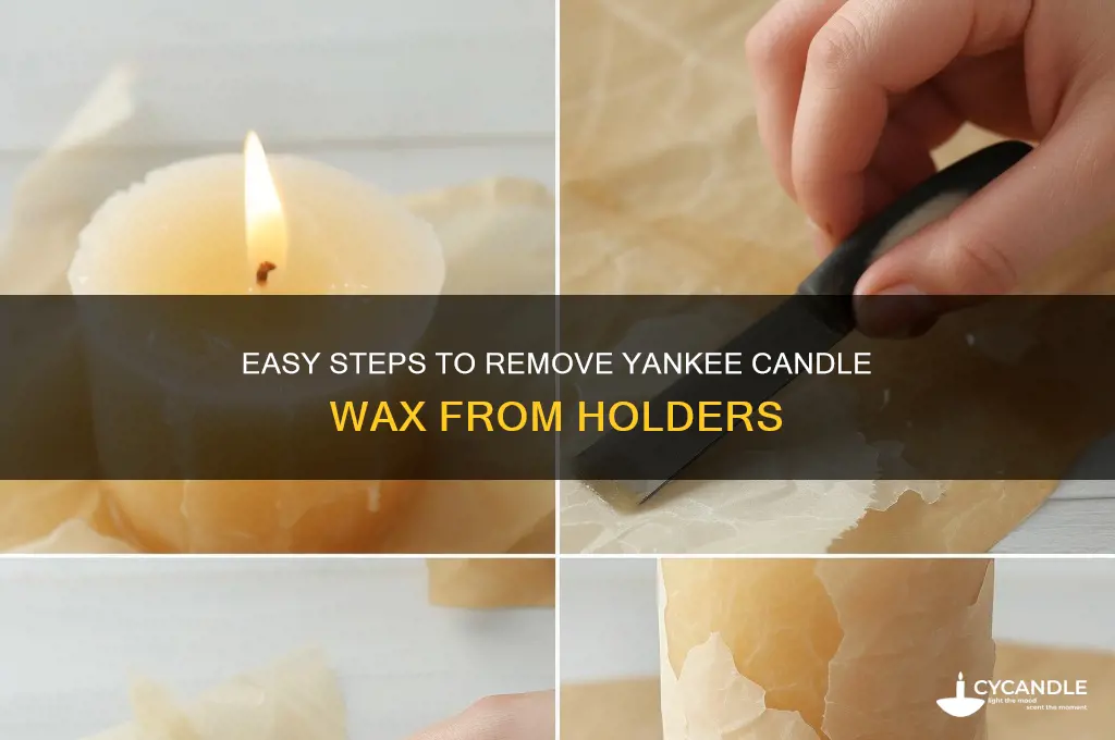 how to get yankee candle out of holder