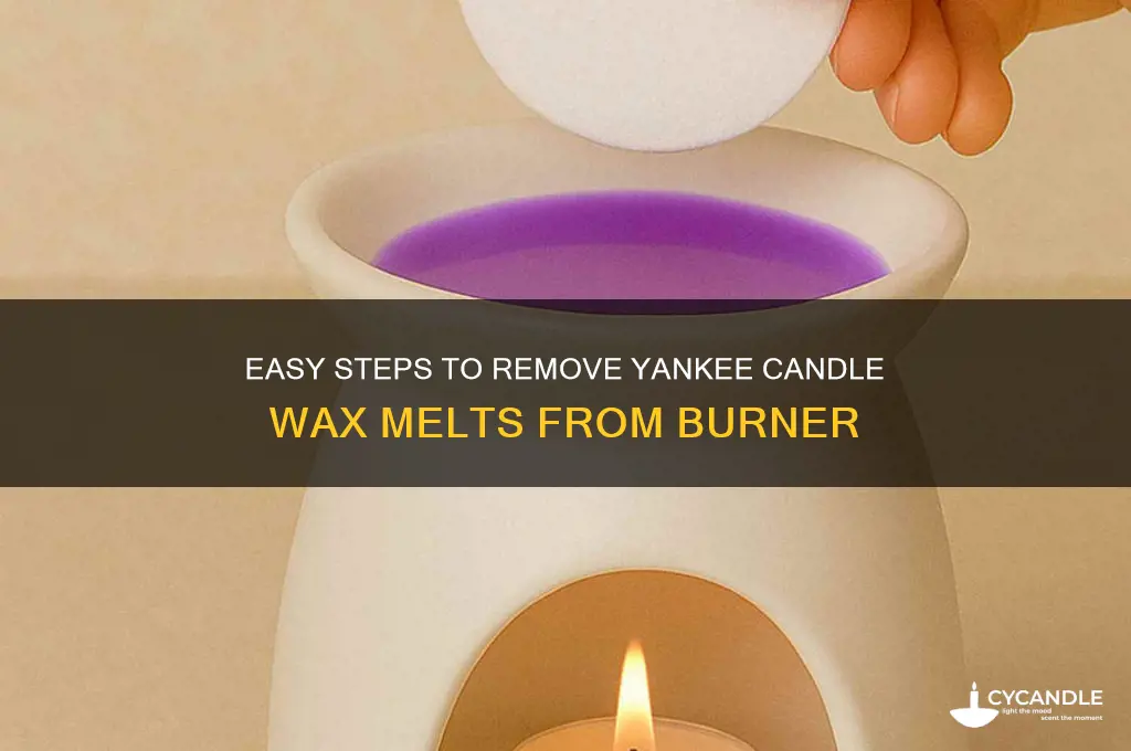how to get yankee candle wax melts out of burner